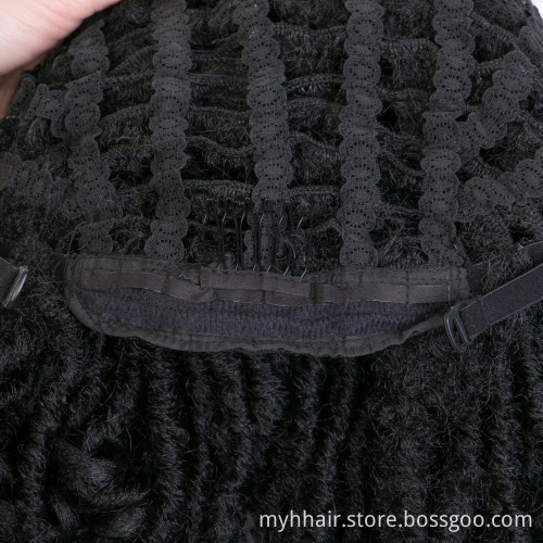 Synthetic Short crochet braid Afro Wig cosplay Ombre color Dreadlock Hair Wig Black afro short kinky curly synthetic wigs